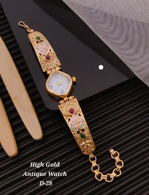 High gold antique watch D 28 Indian imitation jwellery market